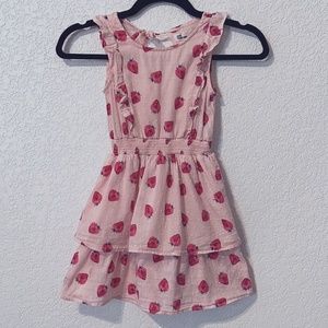 Epic Threads Girl's Strawberry Third Ruffle Dress with Open Back Size 6